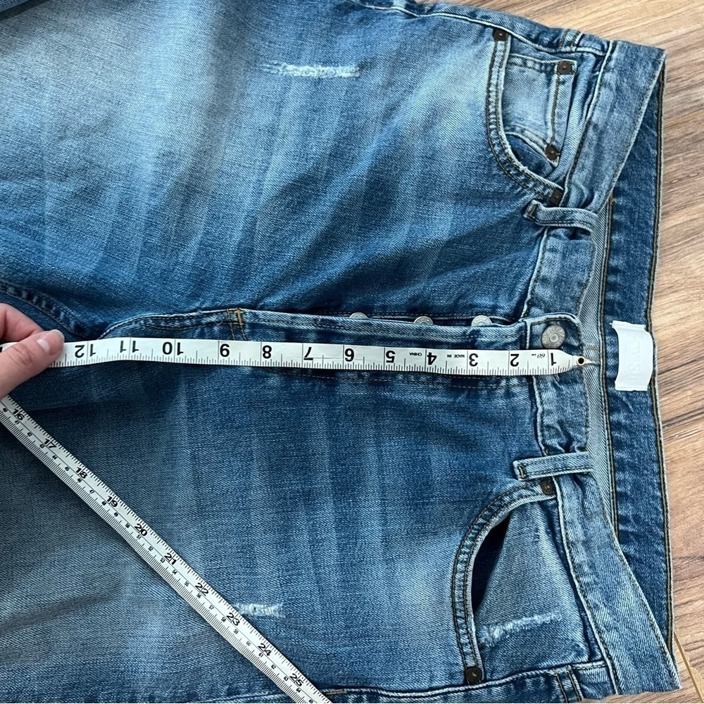 Boyish by HER Mikey High Waist Ankle Straight Jeans in Mercy Island Wash - Picture 12 of 13